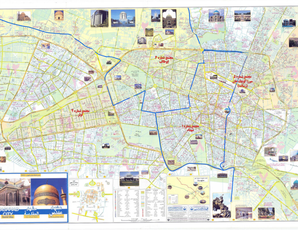 نقشه شوراها مشهد